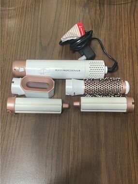 RUCCI Professional Hot Air Styler in White & Rose Gold